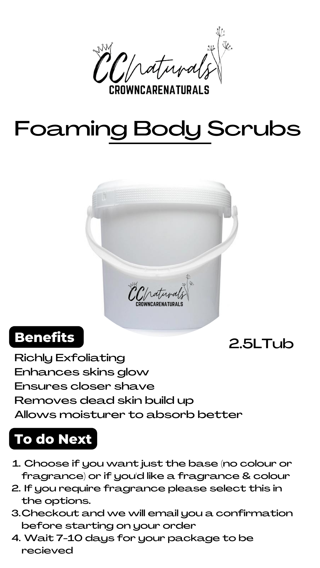 Wholesale Body Scrub (2.5L Bucket)