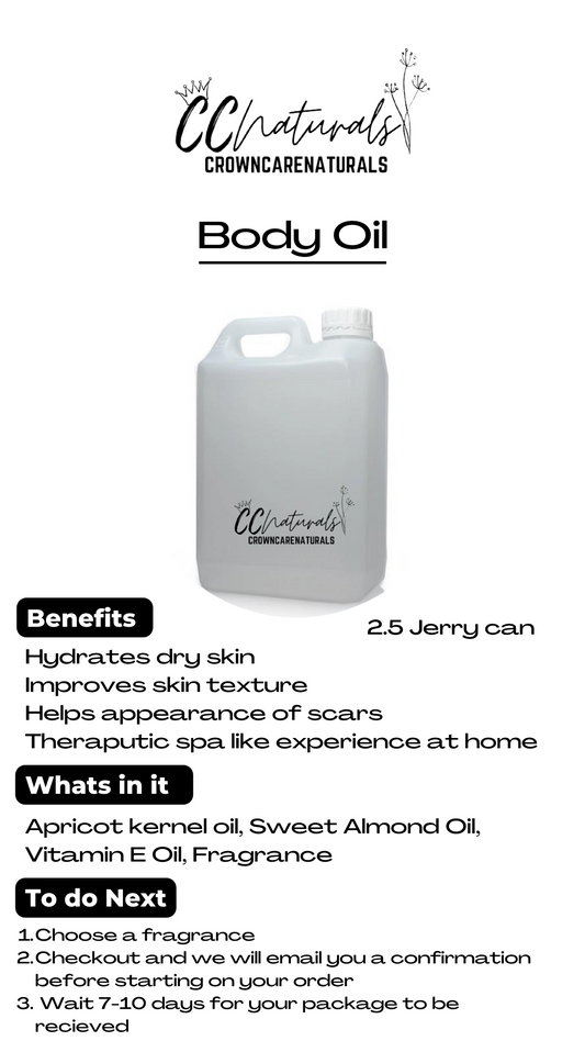 Wholesale Body Oil (2.5L Jerry can)