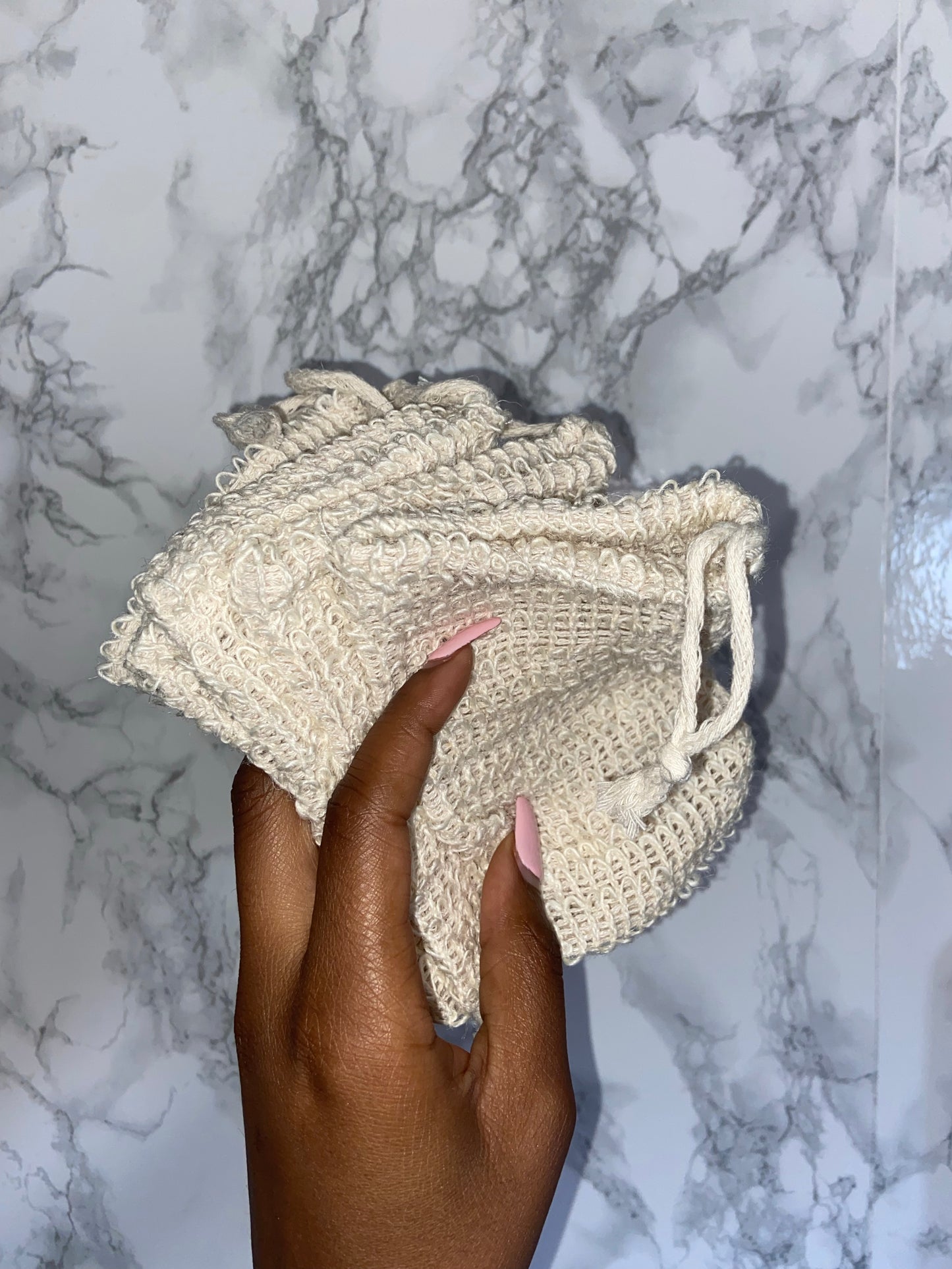 Mesh Soap Bag / Exfoliating Rag Crown Care Naturals
